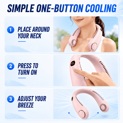 🔥 Last Day 50% OFF ❄️ Ivokio® Hands-Free Cooling Neck Fan