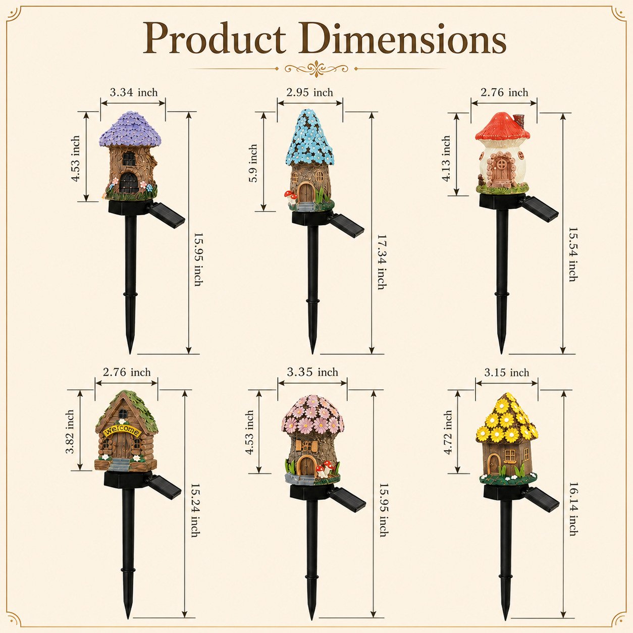 🍄Ivokio® Solar Fairy-Tale Mushroom Cottage Garden Light