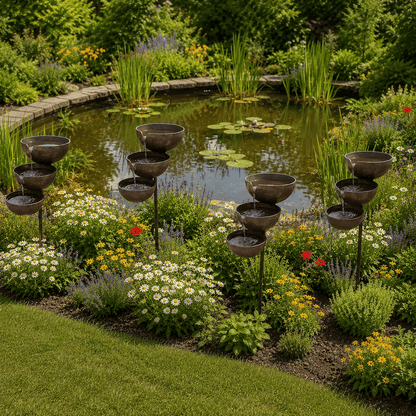 🔥Hot Sale 50% OFF🐦Ivokio® Bring Life Back To Your Garden –  Rain Catcher Bird Bath🌿