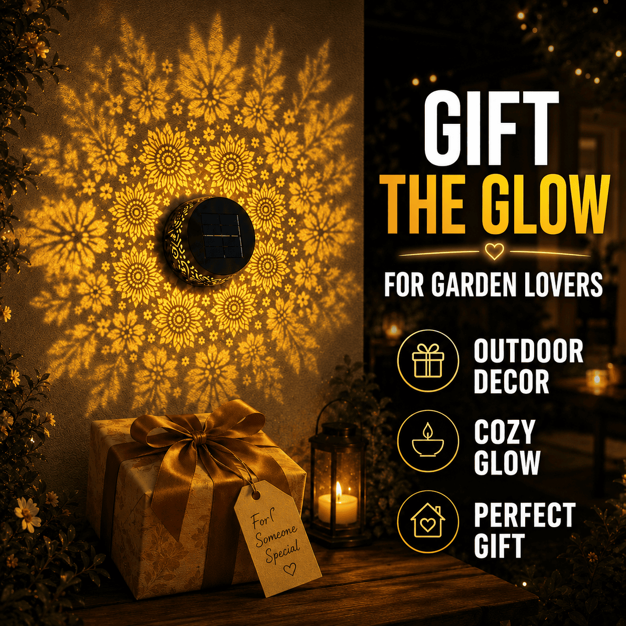 Ivokio® Solar Mandala Light