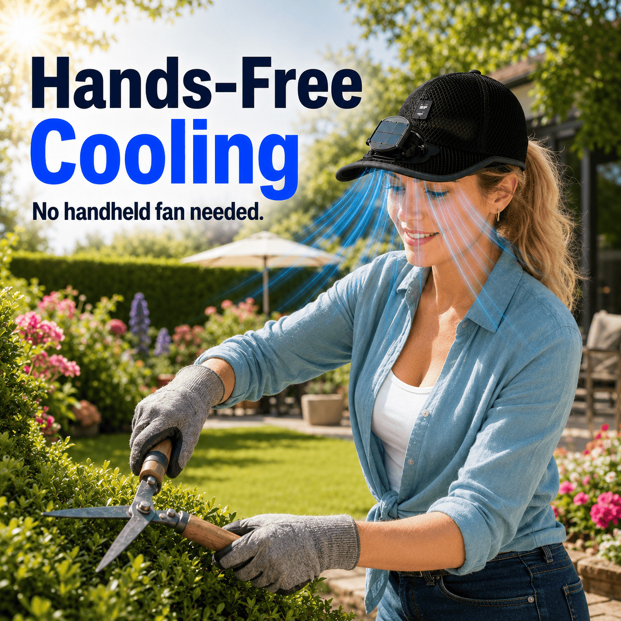 Ivokio®🧢 Solar Cooling Fan Hat — Stay Cool Under the Sun