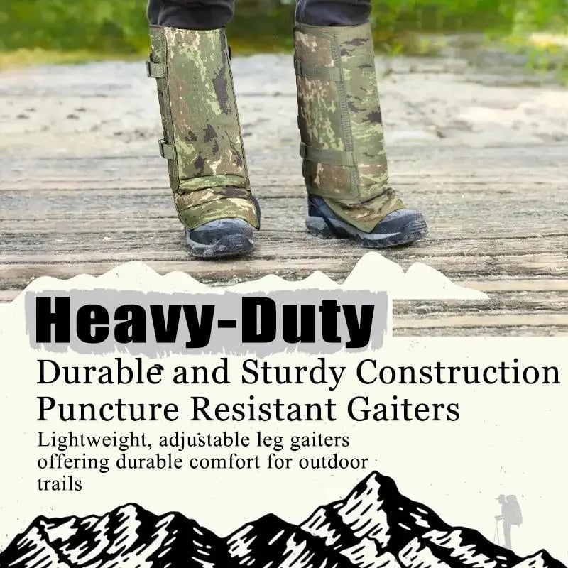Ivokio® Snake-Resistant Leg Gaiters – Protective Outdoor Gear for Hiking, Hunting & Camping