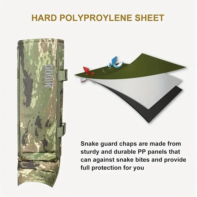 Ivokio® Snake-Resistant Leg Gaiters – Protective Outdoor Gear for Hiking, Hunting & Camping