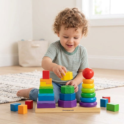 Ivokio® Rainbow Geometric Stacker: A Masterclass in Early Discovery