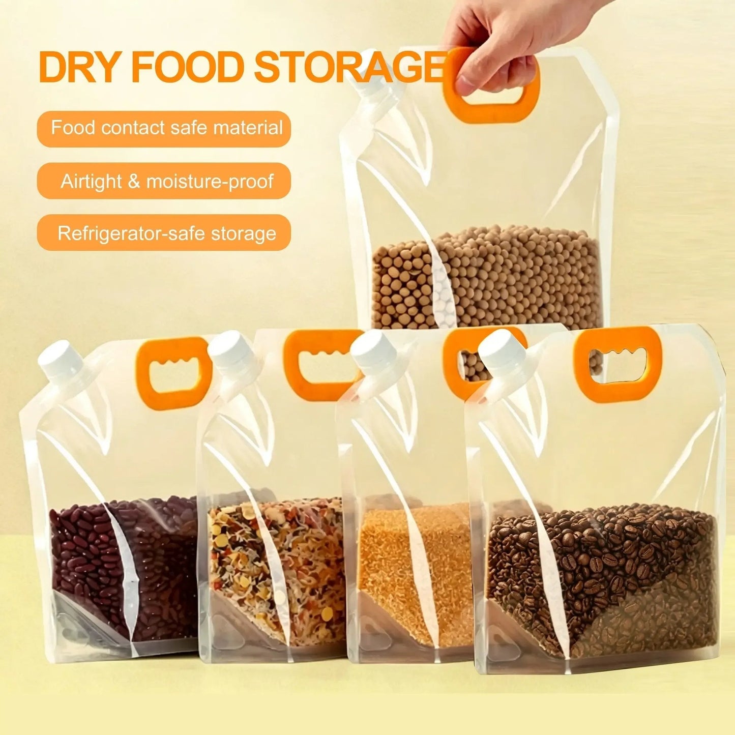 💕🌾Ivokio® Airtight Grain Storage Bags with Handle
