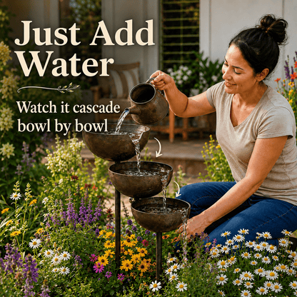 🔥Hot Sale 50% OFF🐦Ivokio® Bring Life Back To Your Garden –  Rain Catcher Bird Bath🌿