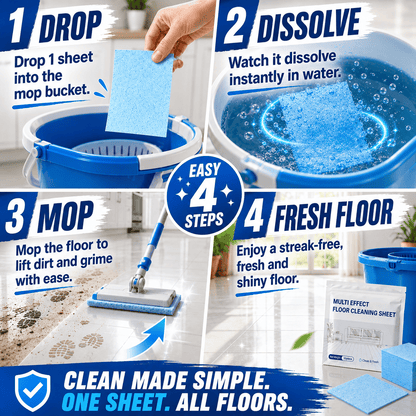 Ivokio® Multi-Surface Cleaning Sheets — floor, table, swimming pool