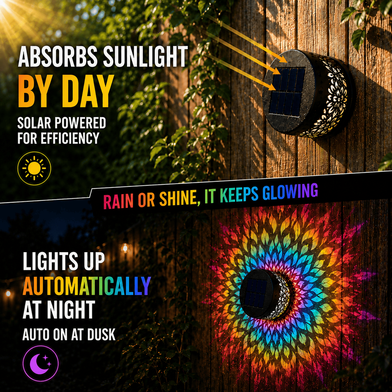 Ivokio® Solar Mandala Light