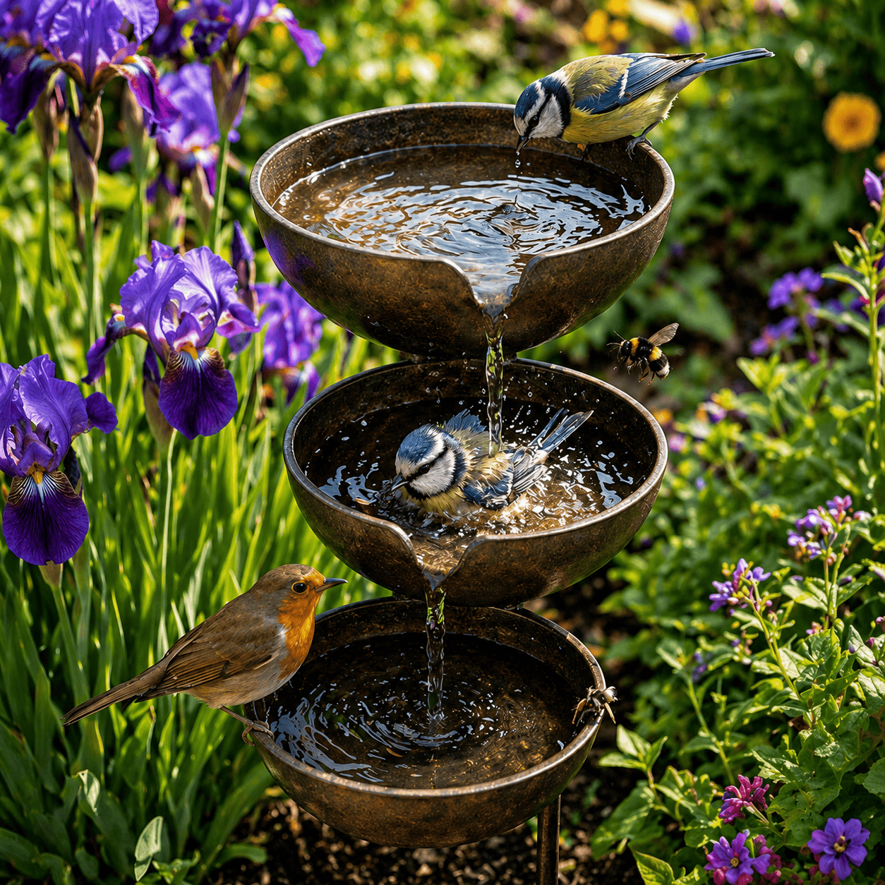 🔥Hot Sale 50% OFF🐦Ivokio® Bring Life Back To Your Garden –  Rain Catcher Bird Bath🌿