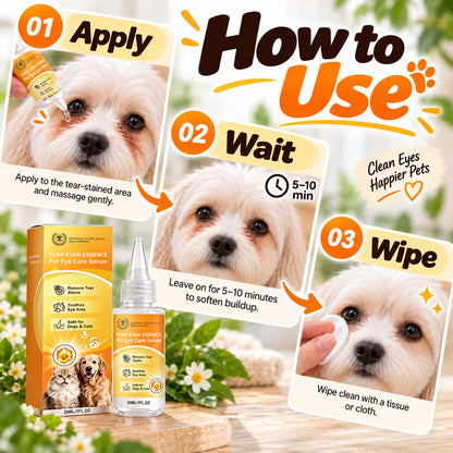 🔥Limit time 40% OFF+BUY 2 GET 1 FREE ivokio® Gentle Pet Eye Stain Remover Essence Nourishing Drops