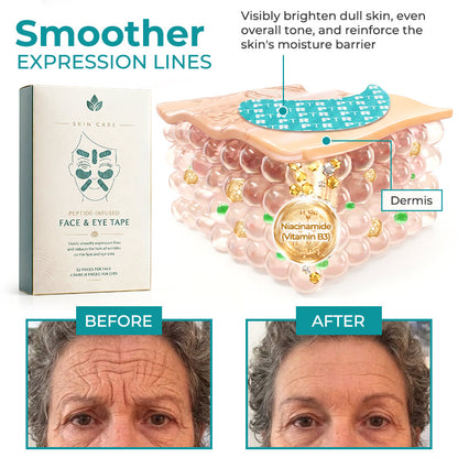 ☀️New 2026 Upgrade🔥 Ivokio® Peptide Face & Eye Tape