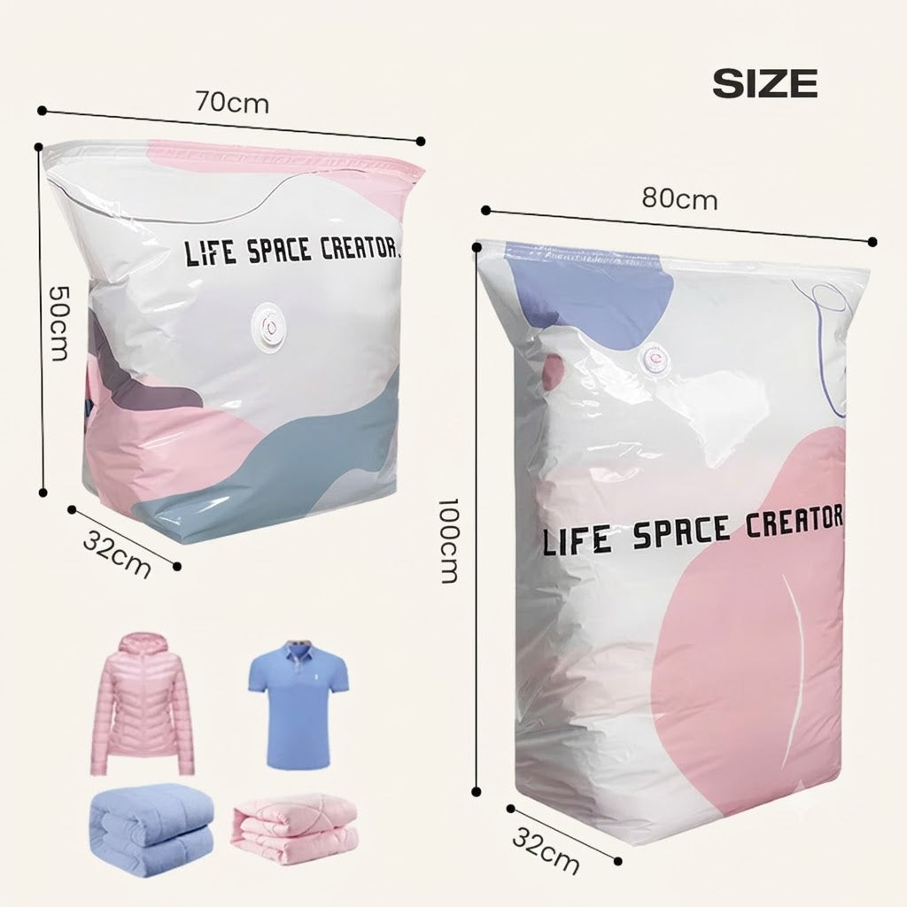 Ivokio®📦 Large-Capacity Vacuum Bags – No Pump Needed! 💨✨