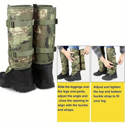 Ivokio® Snake-Resistant Leg Gaiters – Protective Outdoor Gear for Hiking, Hunting & Camping