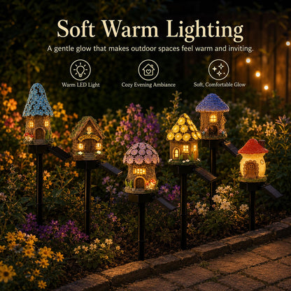 🍄Ivokio® Solar Fairy-Tale Mushroom Cottage Garden Light