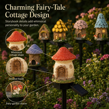 🍄Ivokio® Solar Fairy-Tale Mushroom Cottage Garden Light