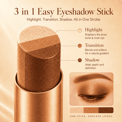 Ivokio® 3 in 1 Easy Eyeshadow Stick suitable for Beginners