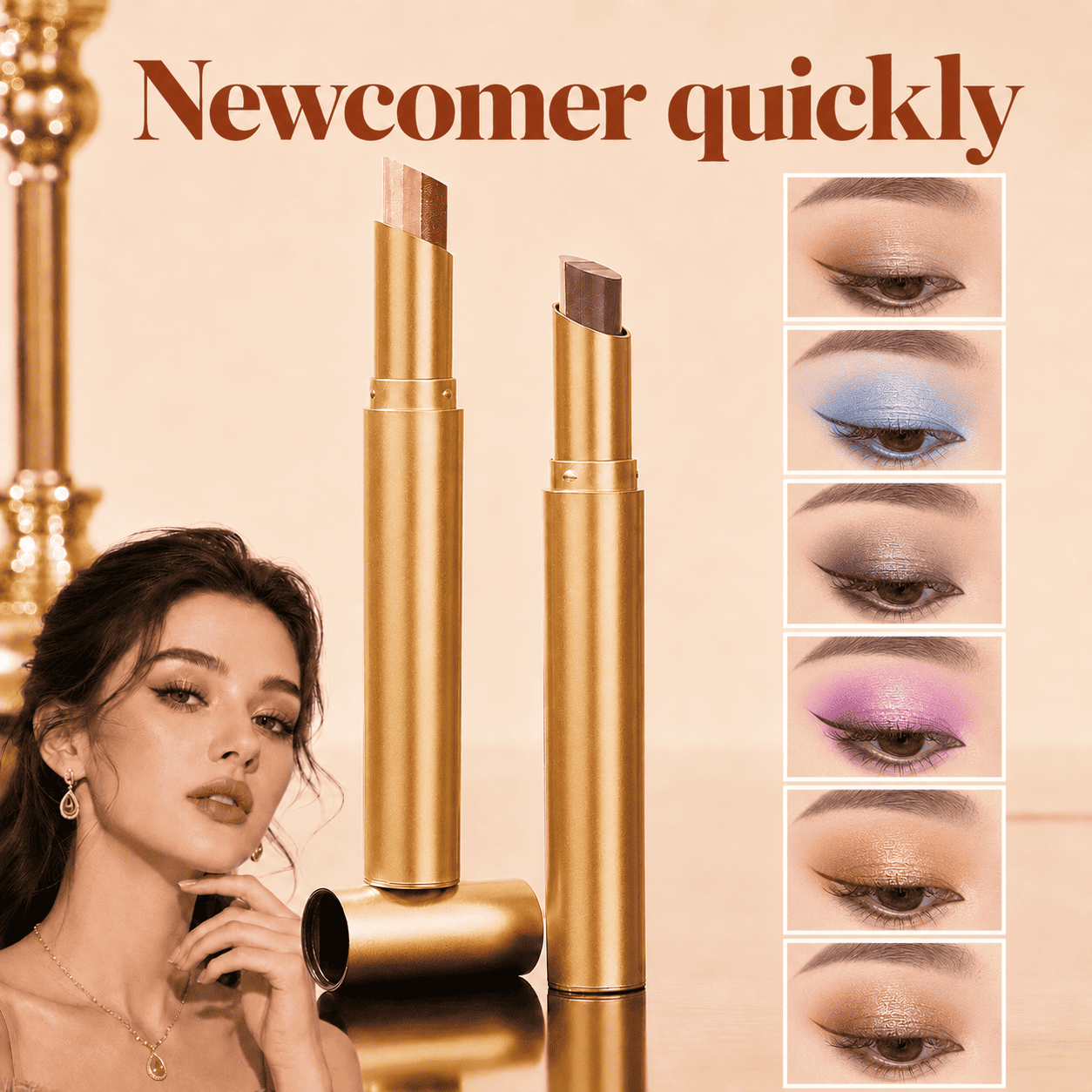 Ivokio® 3 in 1 Easy Eyeshadow Stick suitable for Beginners