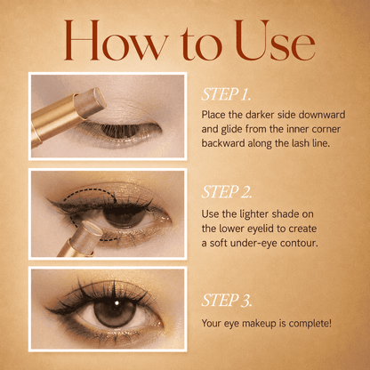 Ivokio® 3 in 1 Easy Eyeshadow Stick suitable for Beginners