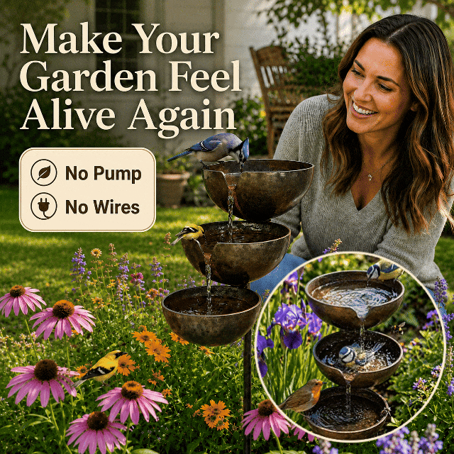 🔥Hot Sale 50% OFF🐦Ivokio® Bring Life Back To Your Garden –  Rain Catcher Bird Bath🌿