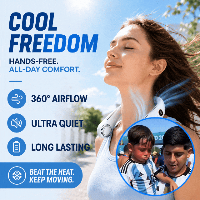 🔥 Last Day 50% OFF ❄️ Ivokio® Hands-Free Cooling Neck Fan