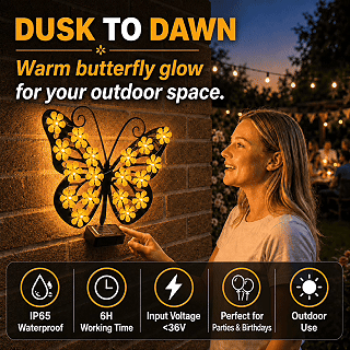 Ivokio® Solar Butterfly Garden Lamps
