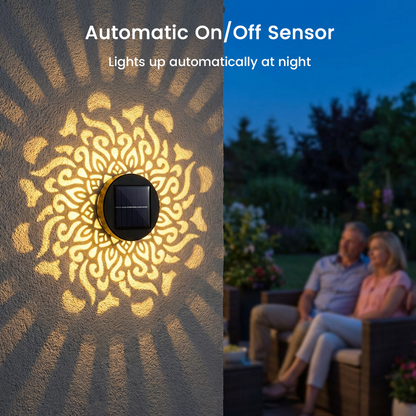 🌞 50% OFF NOW! 🌀Ivokio® Solar Mandala Light – Stunning Pattern Projection, 2-in-1 Floor & Wall Design & IP65 Waterproof Auto On/Off 🌿