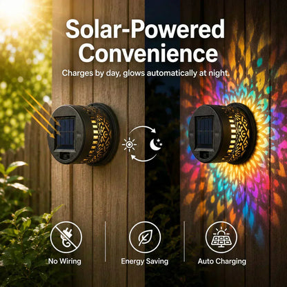 🌞 50% OFF NOW! 🌀Ivokio® Solar Mandala Light – Stunning Pattern Projection, 2-in-1 Floor & Wall Design & IP65 Waterproof Auto On/Off 🌿