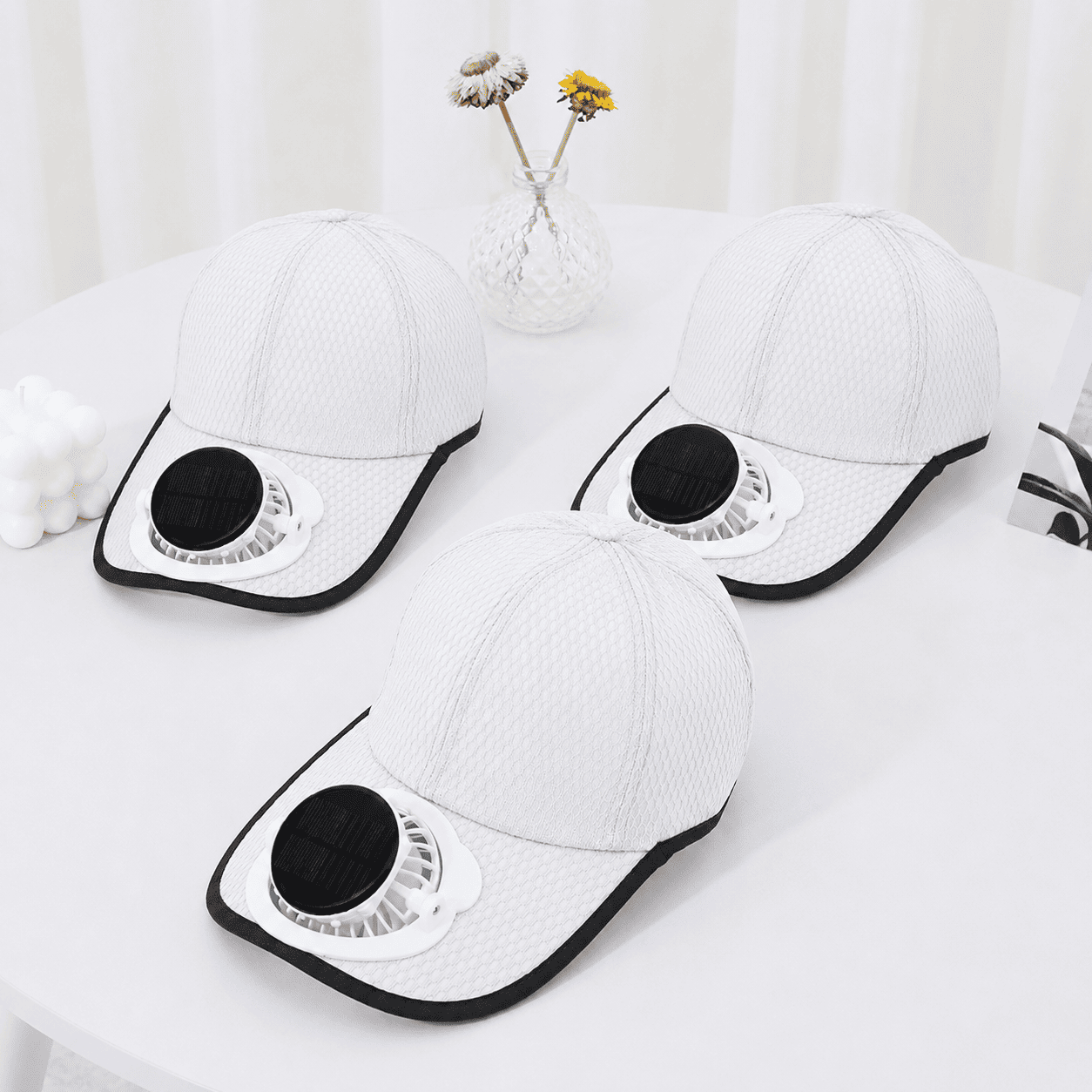 Ivokio®🧢 Solar Cooling Fan Hat — Stay Cool Under the Sun