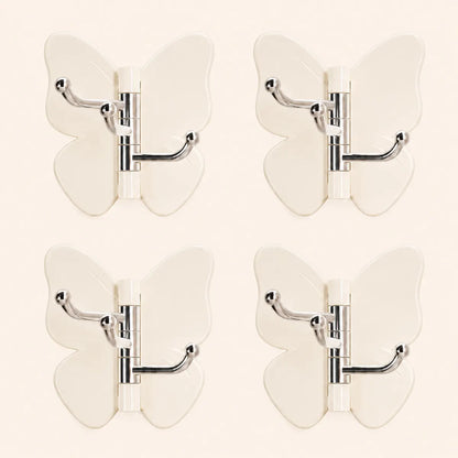 🦋 Ivokio® Rotating Butterfly Triple Hook—Adjustable for Flat Walls & Corners