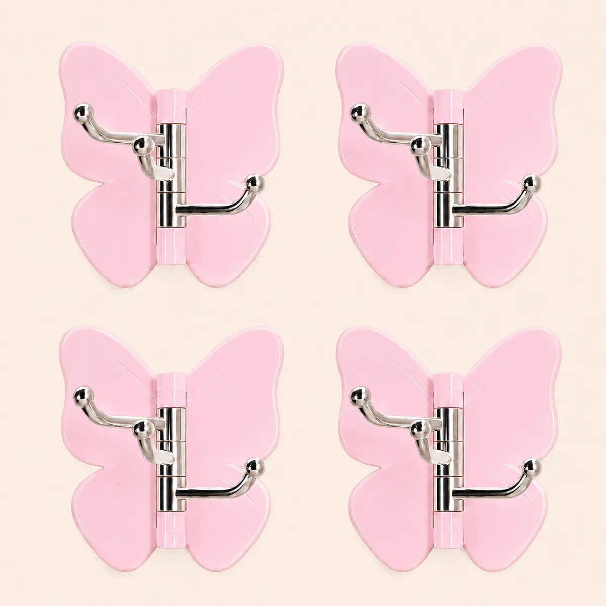 🦋 Ivokio® Rotating Butterfly Triple Hook—Adjustable for Flat Walls & Corners