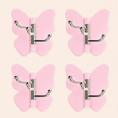 🦋 Ivokio® Rotating Butterfly Triple Hook—Adjustable for Flat Walls & Corners