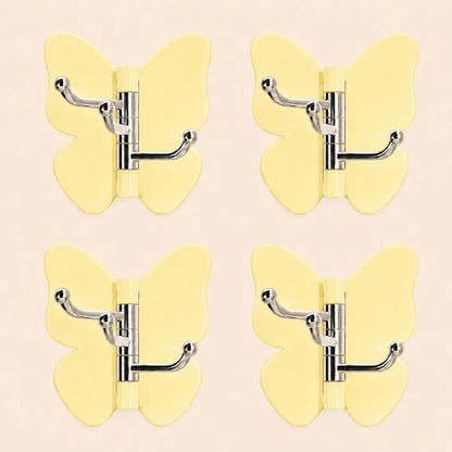 🦋 Ivokio® Rotating Butterfly Triple Hook—Adjustable for Flat Walls & Corners
